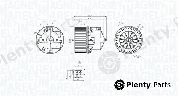 Magneti Marelli 069412360010 — Interior Blower