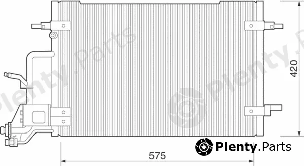 Magneti Marelli 350203225000 — Condenser, air conditioning