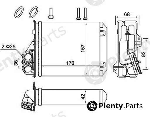 Magneti Marelli 359000391990 — Heat Exchanger, interior heating