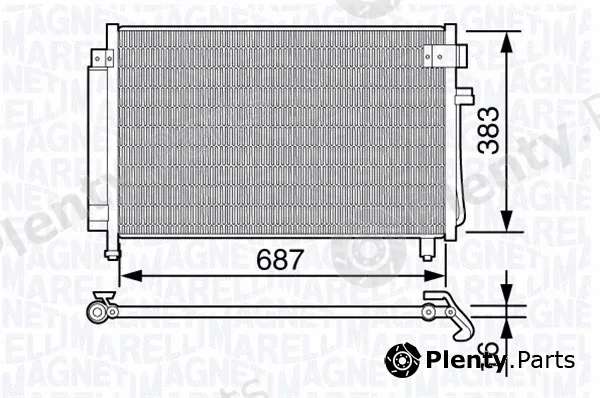 Magneti Marelli 350203656000 — Condenser, air conditioning