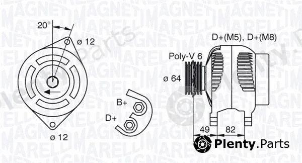 Magneti Marelli 063321854010 — Alternator
