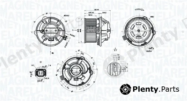Magneti Marelli 069412389010 — Interior Blower