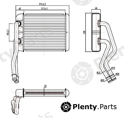 Magneti Marelli 359000302020 — Heat Exchanger, interior heating
