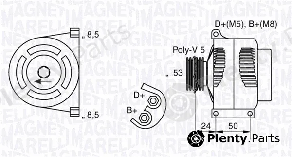 Magneti Marelli 063377006010 — Alternator