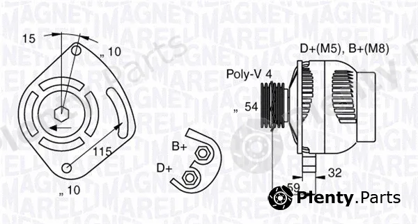 Magneti Marelli 063377001010 — Alternator