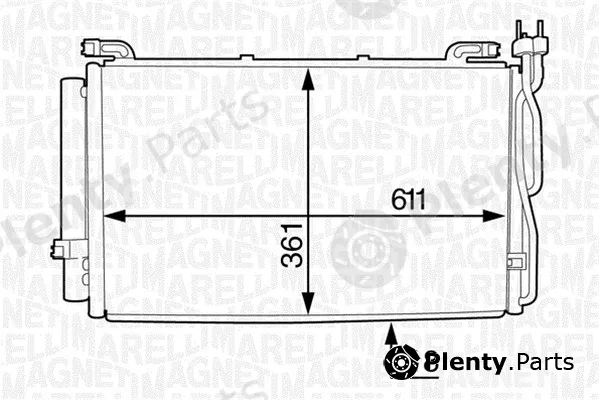 Magneti Marelli 350203610000 — Condenser, air conditioning