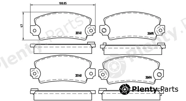 Magneti Marelli 363700468001 — Brake Pad Set, disc brake