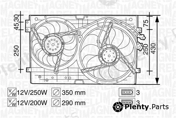 Magneti Marelli 069422258010 — Fan, engine cooling