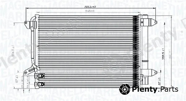 Magneti Marelli 350203845000 — Condenser, air conditioning