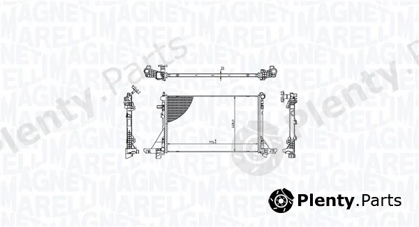 Magneti Marelli 350213213300 — Radiator, engine cooling