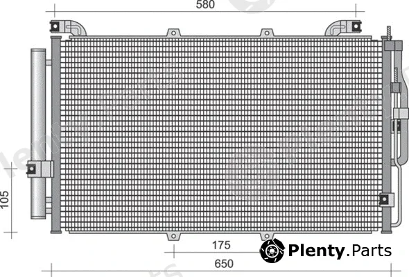 Magneti Marelli 350203428000 — Condenser, air conditioning