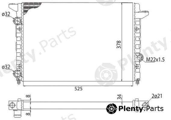 Magneti Marelli 350213104403 — Radiator, engine cooling