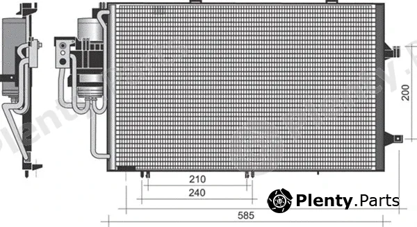 Magneti Marelli 350203371000 — Condenser, air conditioning