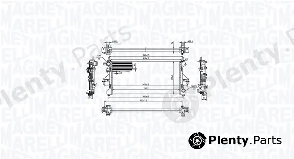 Magneti Marelli 350213214900 — Radiator, engine cooling