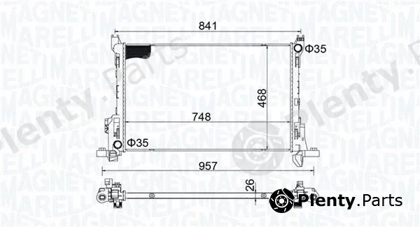 Magneti Marelli 350213207800 — Radiator, engine cooling