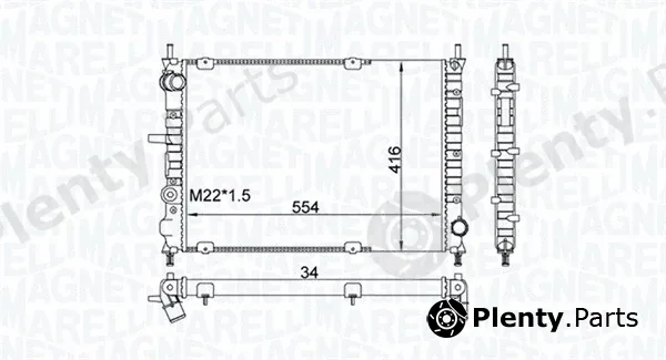 Magneti Marelli 350213154300 — Radiator, engine cooling