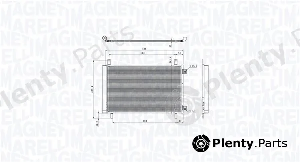 Magneti Marelli 350203105500 — Condenser, air conditioning