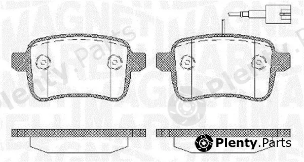Magneti Marelli 363916060129 — Brake Pad Set, disc brake
