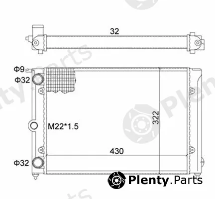Magneti Marelli 359000300400 — Radiator, engine cooling