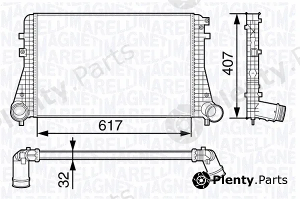 Magneti Marelli 351319202850 — Charge Air Cooler