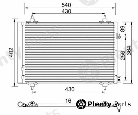 Magneti Marelli 359003221400 — Condenser, air conditioning