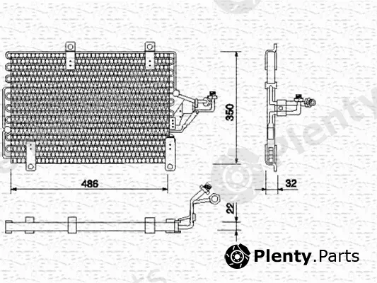 Magneti Marelli 350203102000 — Condenser, air conditioning