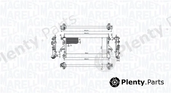Magneti Marelli 350213215000 — Radiator, engine cooling