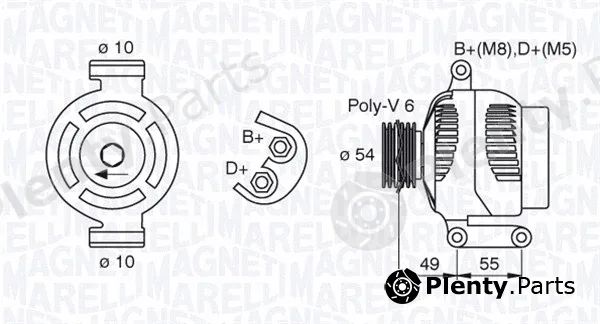Magneti Marelli 063377494010 — Alternator