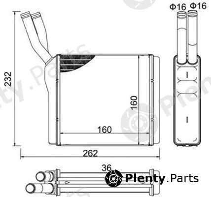 Magneti Marelli 359000320110 — Heat Exchanger, interior heating