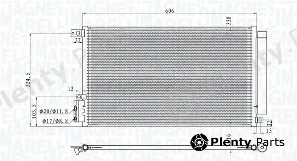 Magneti Marelli 350203100500 — Condenser, air conditioning