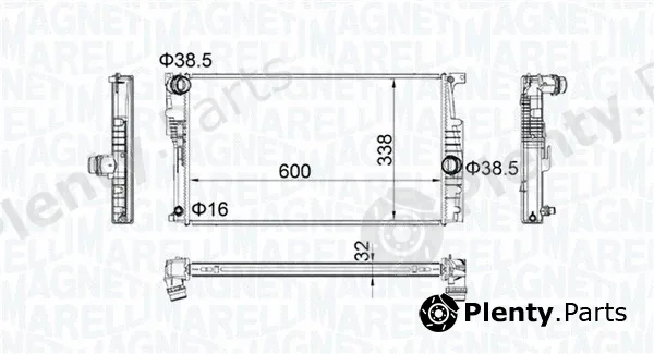 Magneti Marelli 350213202200 — Radiator, engine cooling