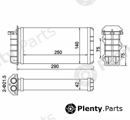 Magneti Marelli 359000300950 — Heat Exchanger, interior heating