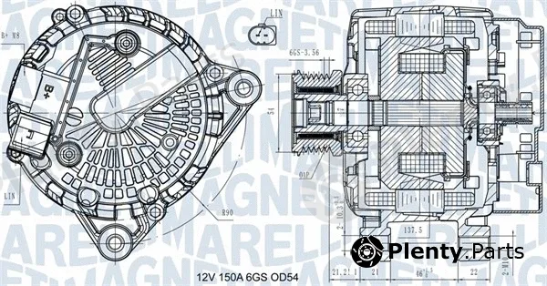 Magneti Marelli 063731472410 — Alternator