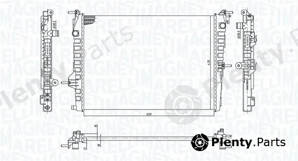 Magneti Marelli 350213199300 — Radiator, engine cooling