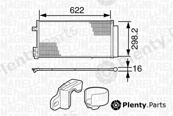 Magneti Marelli 350203226000 — Condenser, air conditioning