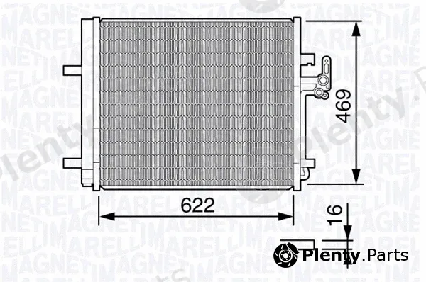 Magneti Marelli 350203645000 — Condenser, air conditioning