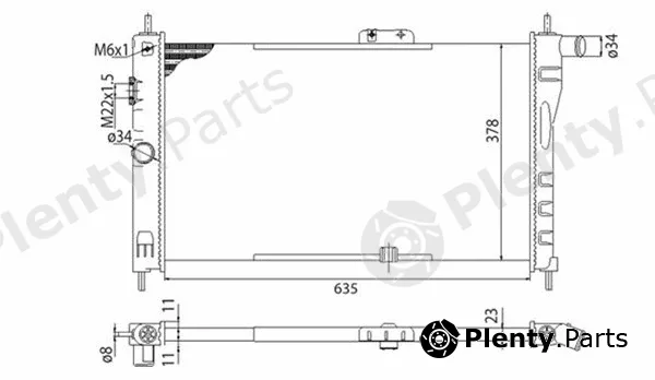 Magneti Marelli 350213326003 — Radiator, engine cooling