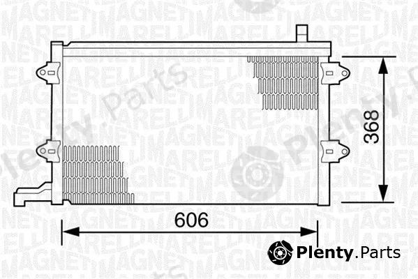 Magneti Marelli 350203243000 — Condenser, air conditioning