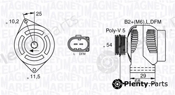 Magneti Marelli 063532250200 — Alternator