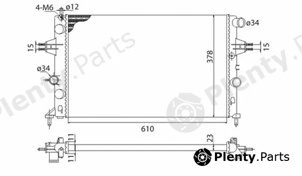 Magneti Marelli 350213970003 — Radiator, engine cooling