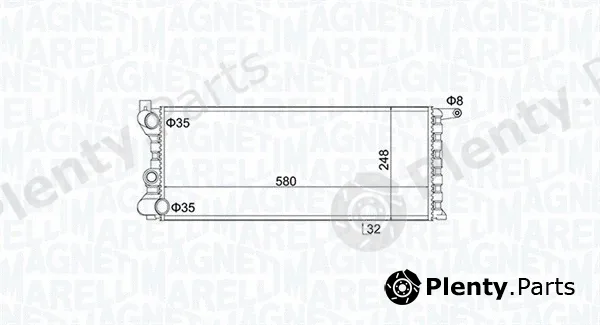 Magneti Marelli 350213154100 — Radiator, engine cooling