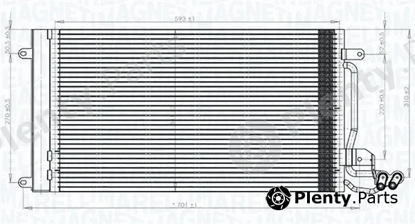 Magneti Marelli 350203821000 — Condenser, air conditioning