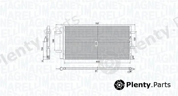 Magneti Marelli 350203746000 — Condenser, air conditioning