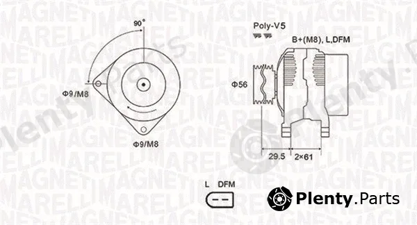 Magneti Marelli 063731678010 — Alternator