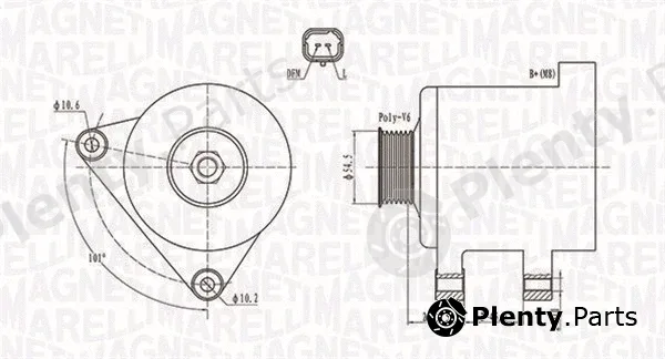 Magneti Marelli 063731761010 — Alternator