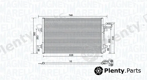 Magneti Marelli 350203934000 — Condenser, air conditioning
