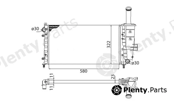 Magneti Marelli 350213195003 — Radiator, engine cooling