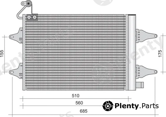 Magneti Marelli 350203381000 — Condenser, air conditioning