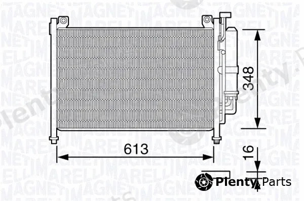 Magneti Marelli 350203666000 — Condenser, air conditioning