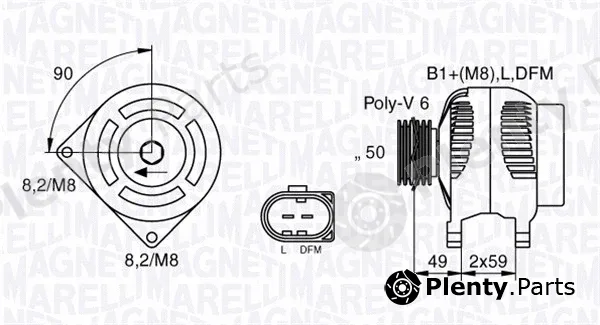 Magneti Marelli 063533250130 — Alternator